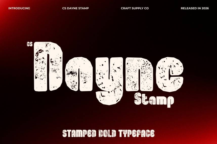 index CS Dayne Stamp 现代无衬线 英文字体免费下载