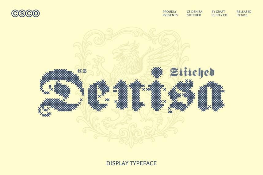 CS Denisa Stitched 哥特式 英文字体免费下载