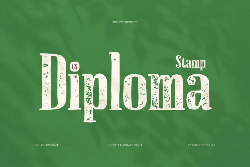 index CS Diploma Stamp 衬线字体 英文字体免费下载