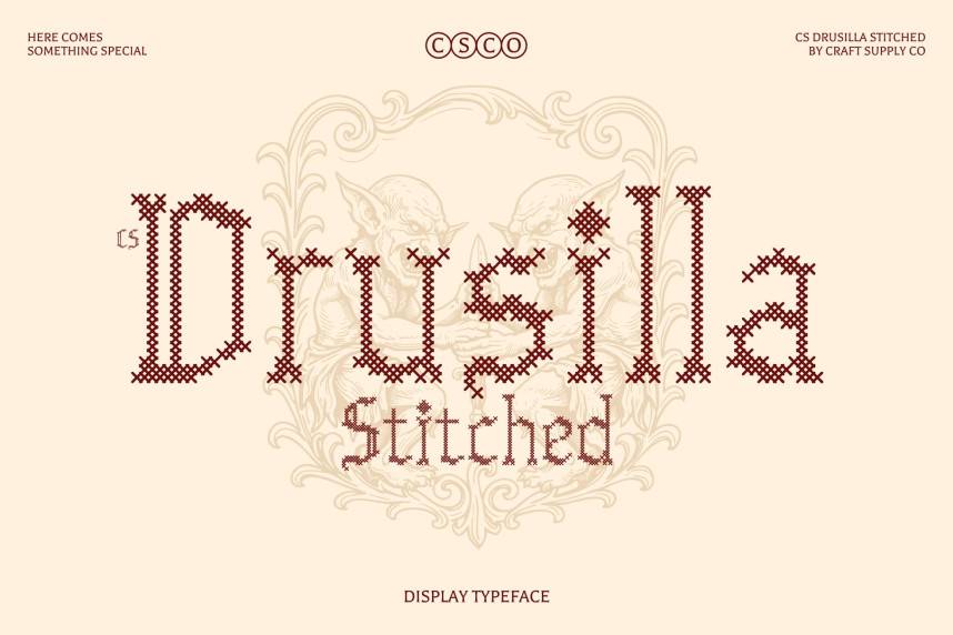index CS Drusilla Stitched 哥特式 英文字体免费下载