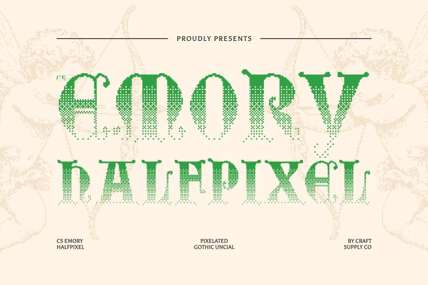 CS Emory Halfpixel 哥特式 英文字体免费下载