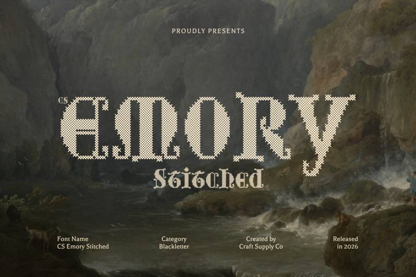 index CS Emory Stitched 哥特式 英文字体免费下载