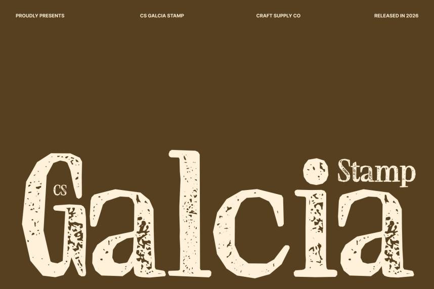 index CS Galcia Stamp 衬线字体 英文字体免费下载