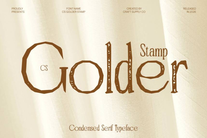 CS Golder Stamp 衬线字体 英文字体免费下载