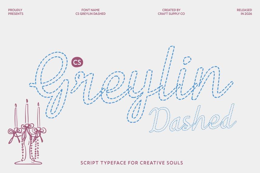 index CS Greylin Dashed 英文手写 英文字体免费下载
