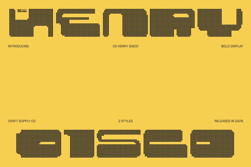 CS Henry Disco 展示字体 英文字体免费下载