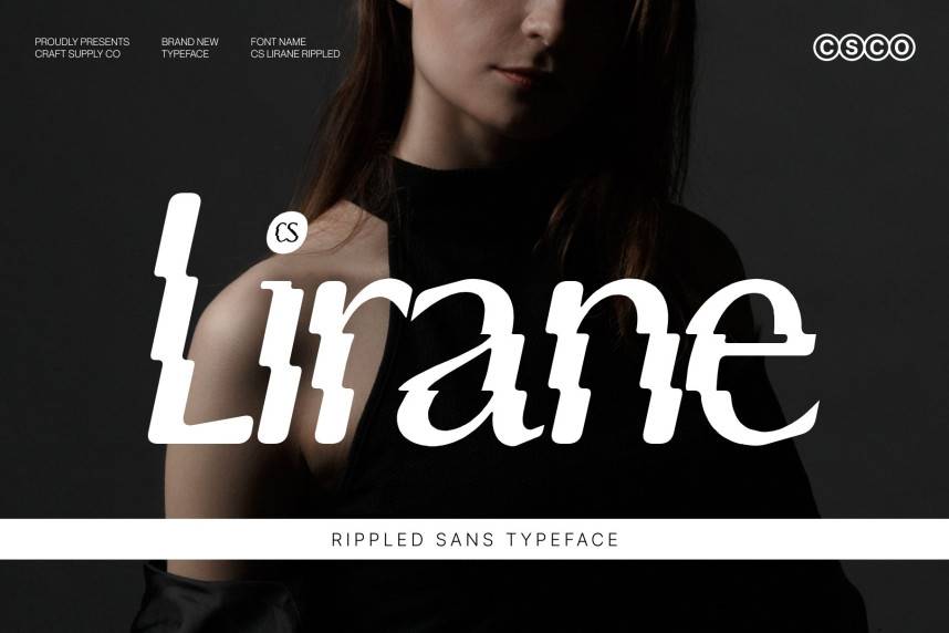 CS Lirane Rippled 现代无衬线 英文字体免费下载