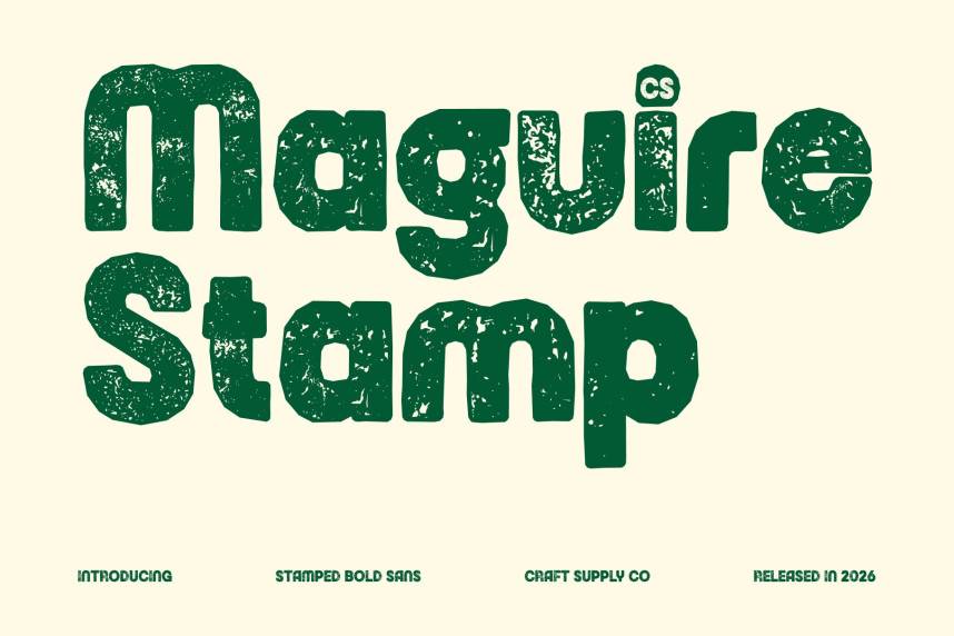 CS Maguire Stamp 展示字体 英文字体免费下载