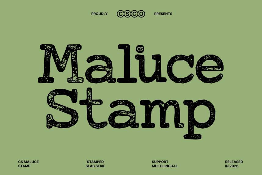 index CS Maluce Stamp 衬线字体 英文字体免费下载