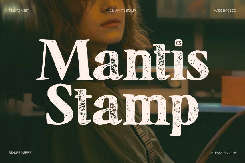 CS Mantis Stamp 衬线字体 英文字体免费下载