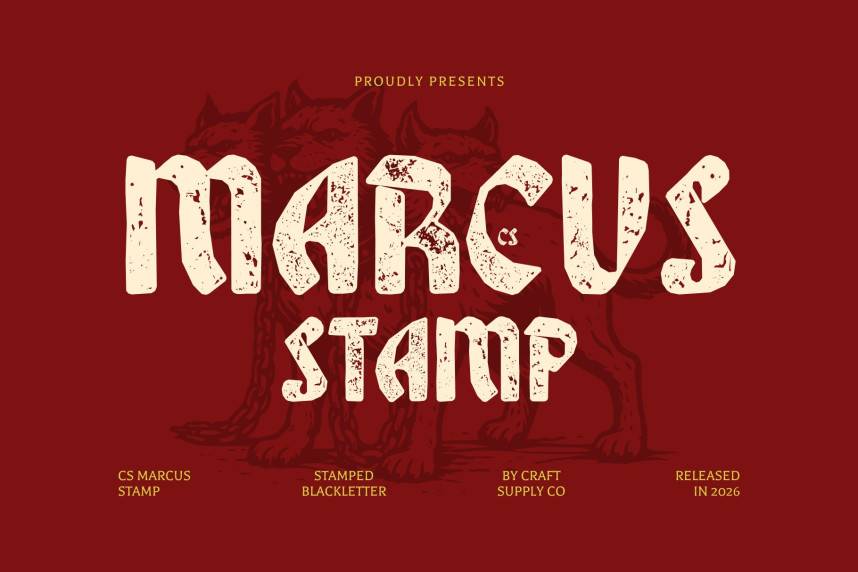 index CS Marcus Stamp 哥特式 英文字体免费下载