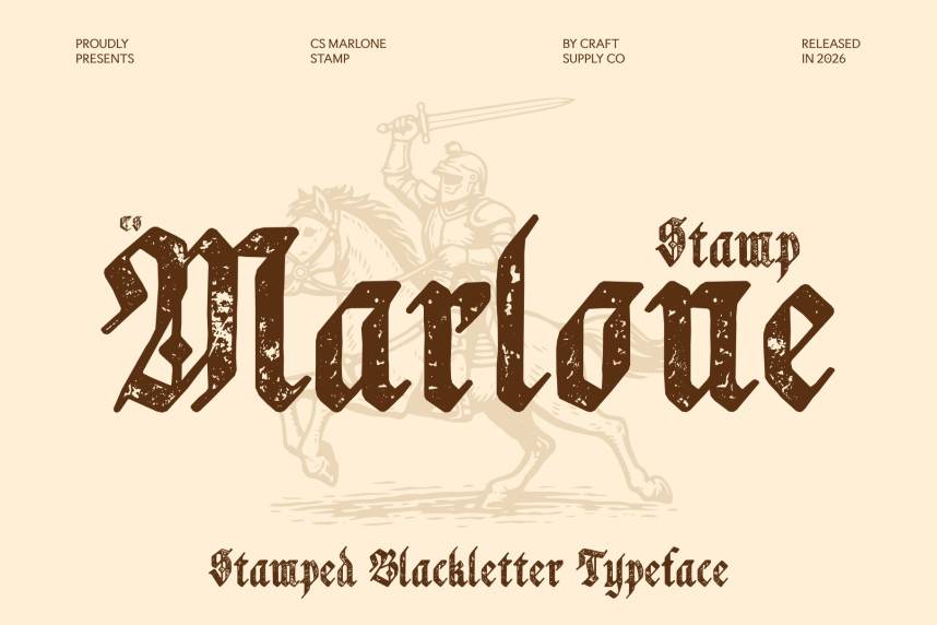 index CS Marlone Stamp 哥特式 英文字体免费下载
