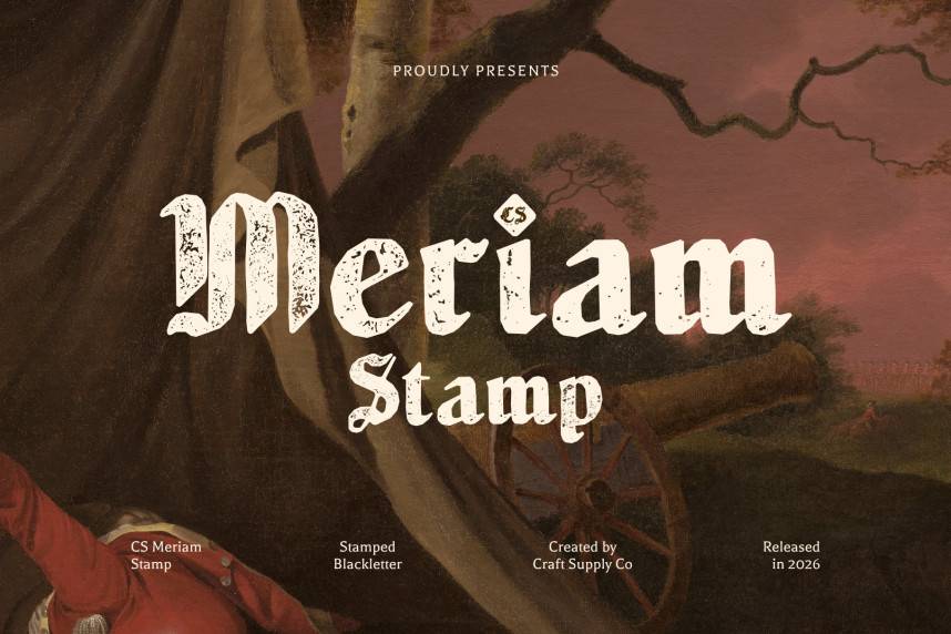 index CS Meriam Stamp 哥特式 英文字体免费下载