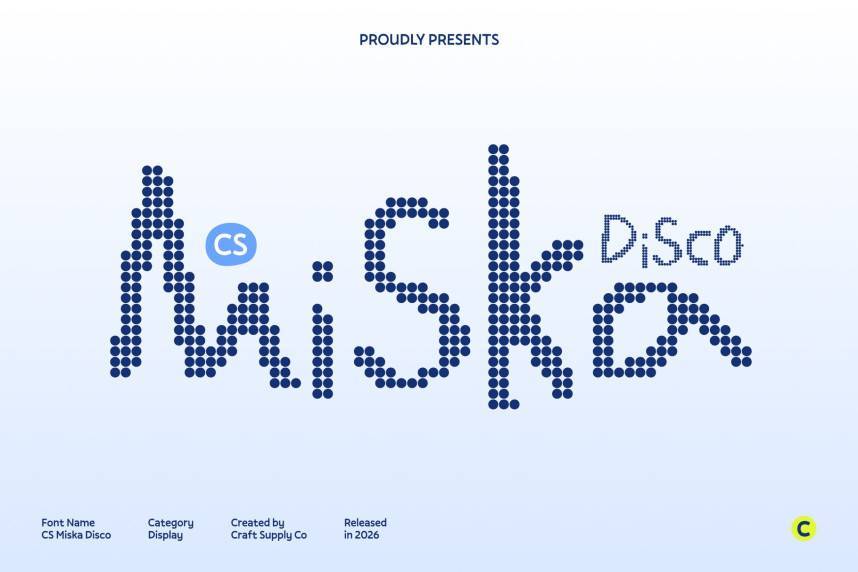 CS Miska Disco 展示字体 英文字体免费下载