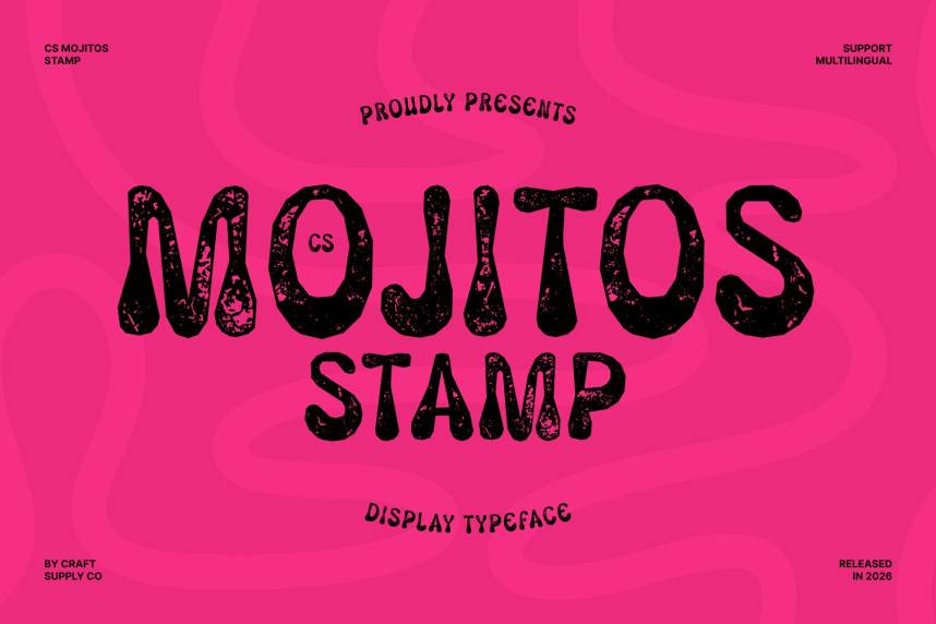 CS Mojitos Stamp 展示字体 英文字体免费下载