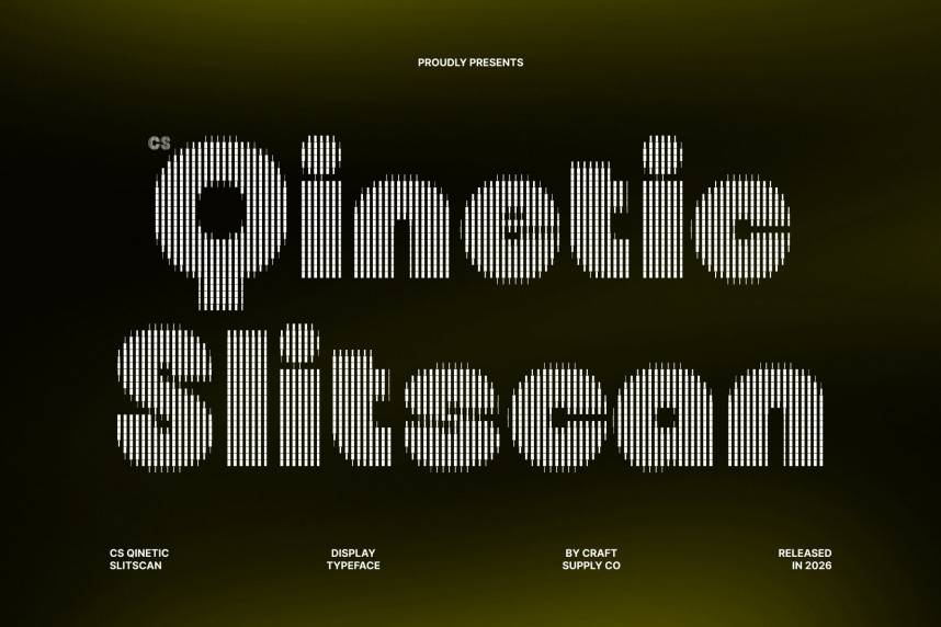 index CS Qinetic Slitscan 现代无衬线 英文字体免费下载