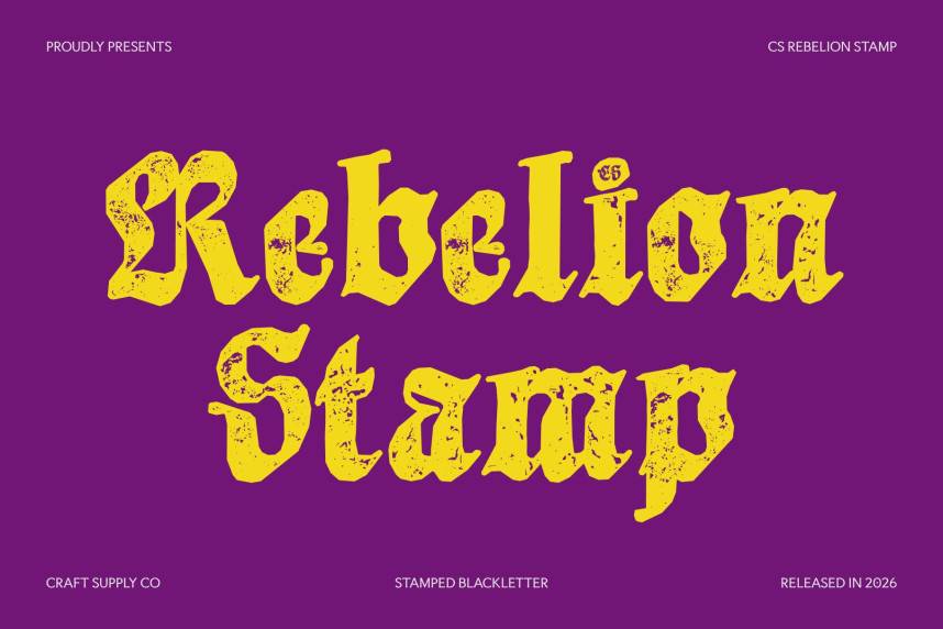index CS Rebelion Stamp 哥特式 英文字体免费下载