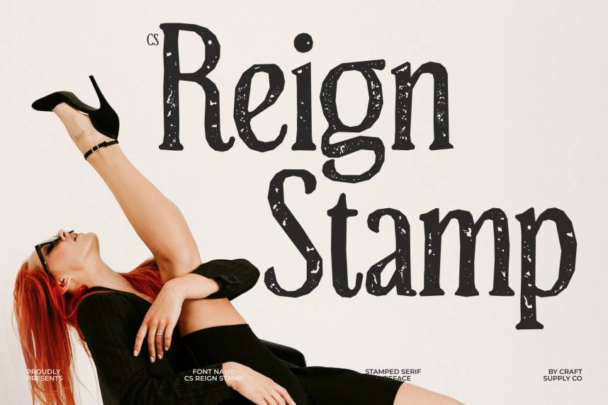 CS Reign Stamp 展示字体 英文字体免费下载