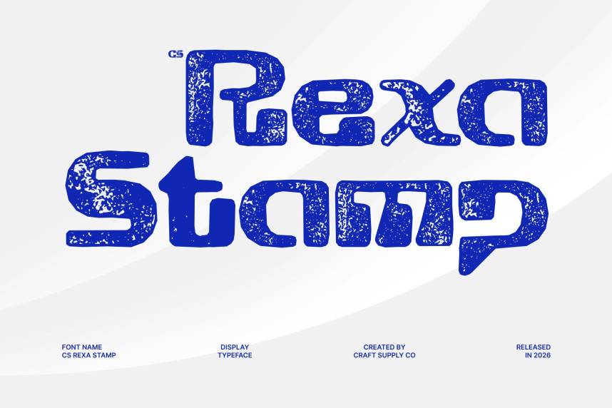 CS Rexa Stamp 展示字体 英文字体免费下载