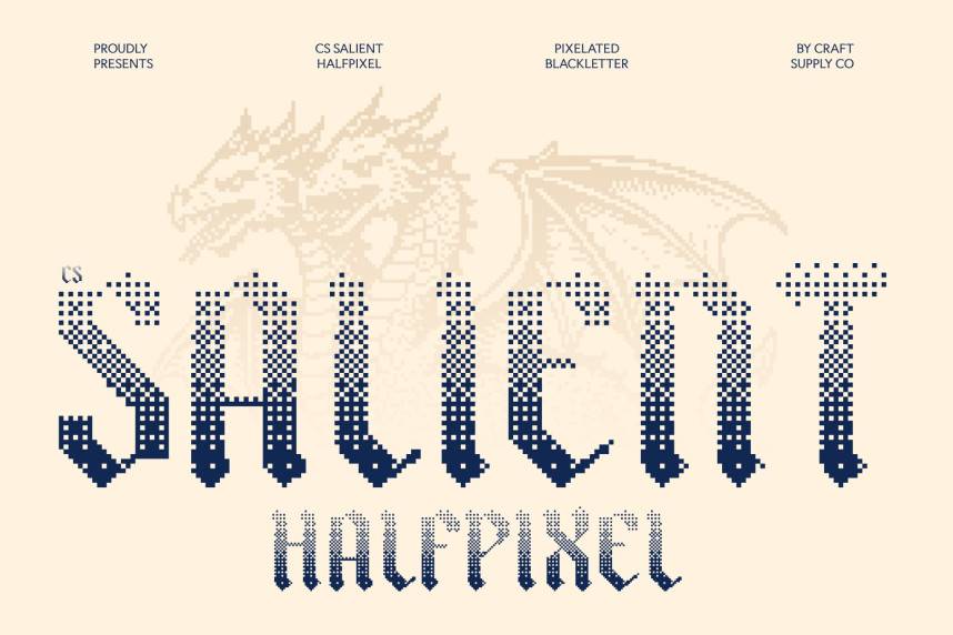 CS Salient Halfpixel 哥特式 英文字体免费下载