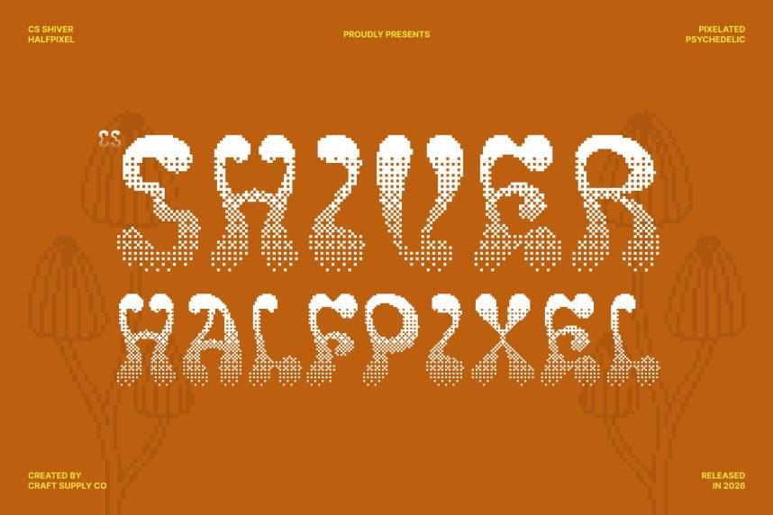 CS Shiver Halfpixel 展示字体 英文字体免费下载