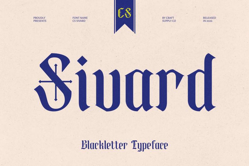 index CS Sivard 哥特式 英文字体免费下载