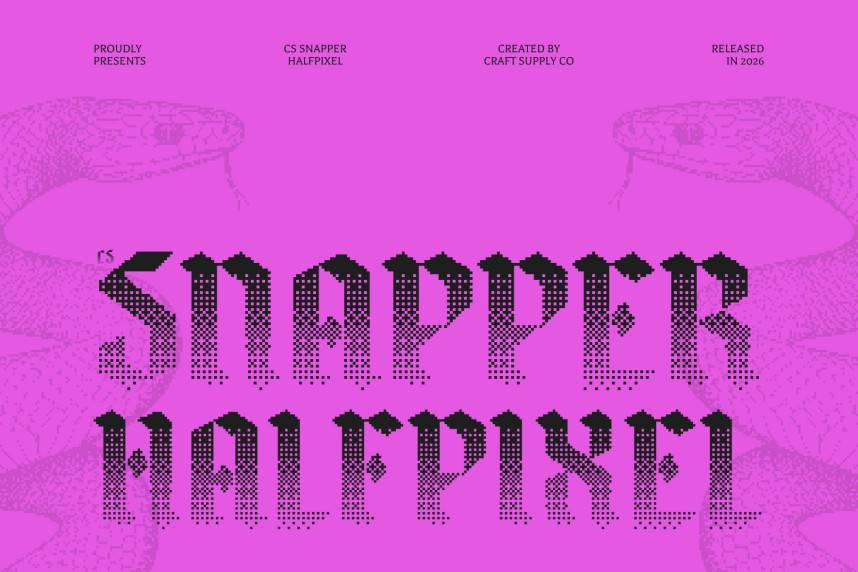 CS Snapper Halfpixel 哥特式 英文字体免费下载