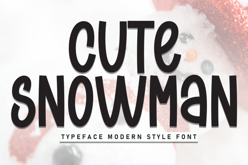 Cute Snowman Playful 展示字体 英文字体免费下载