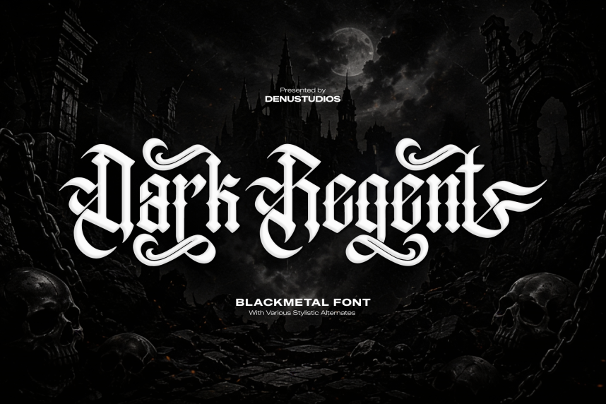 index Dark Regent | Black Metal 哥特式 英文字体免费下载