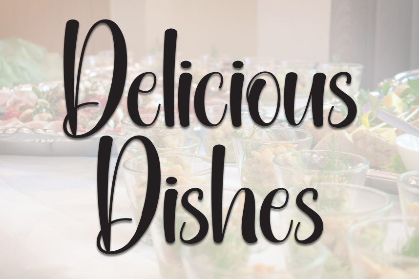 Delicious Dishes Script 英文手写 英文字体免费下载