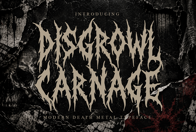 index Disgrowl Carnage 哥特式 英文字体免费下载