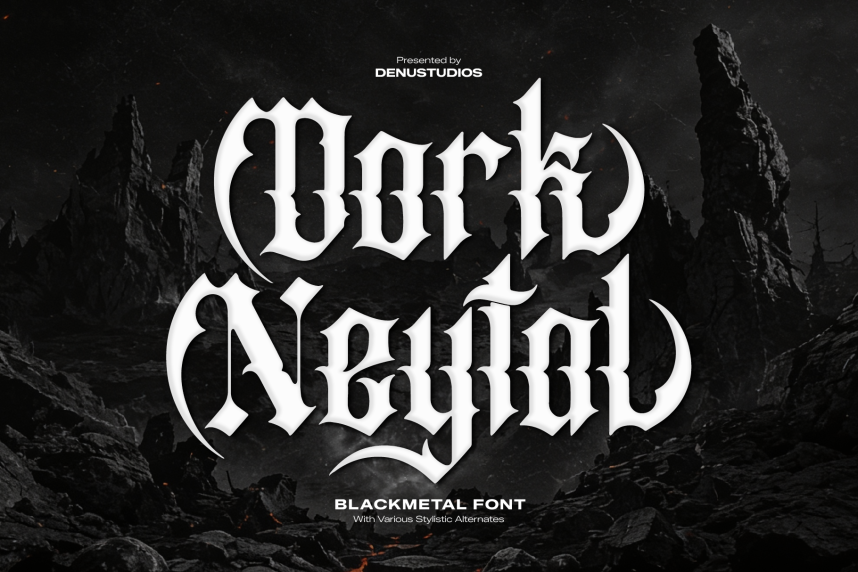 index Dork Neytal | Black Metal 哥特式 英文字体免费下载