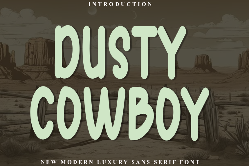 Dusty Cowboy Playful 展示字体 英文字体免费下载