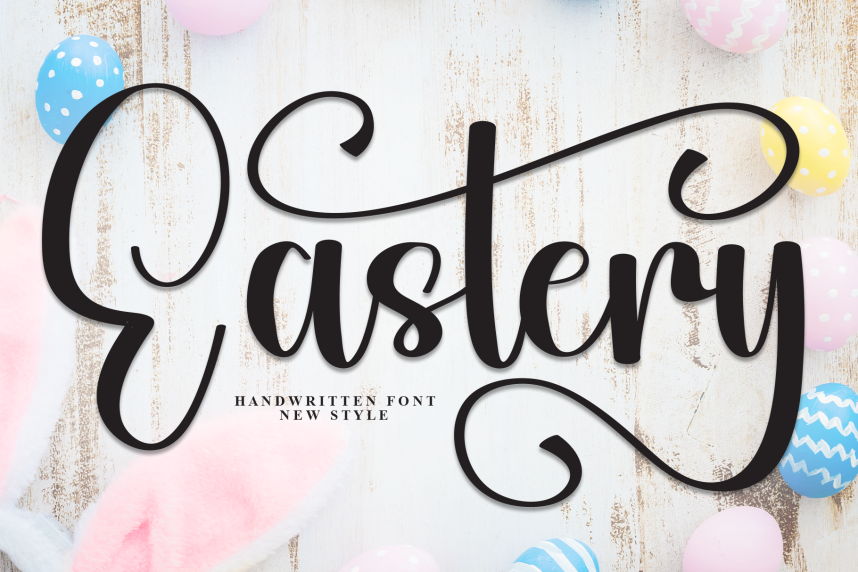Eastery Calligraphy Script 英文手写 英文字体免费下载