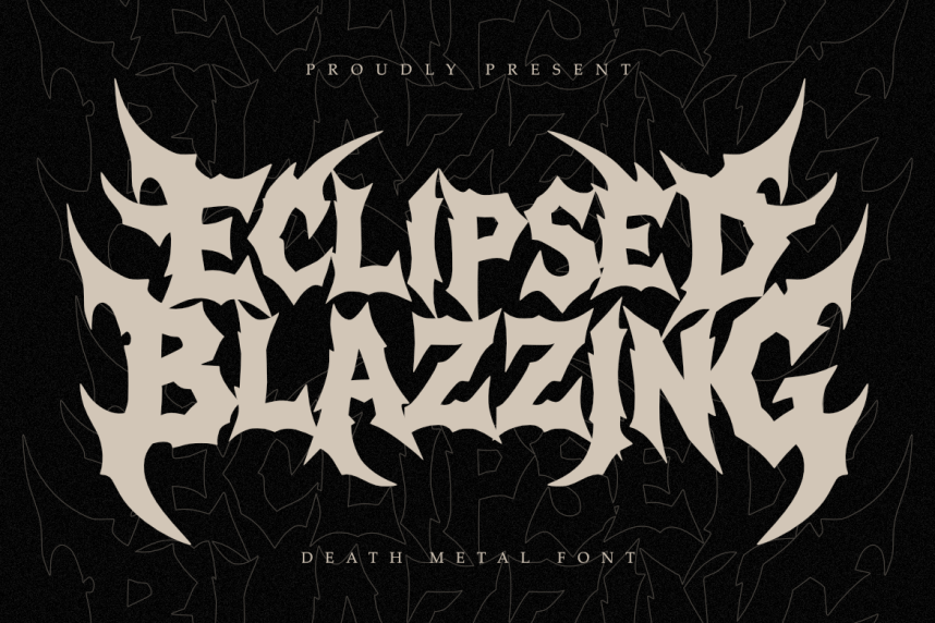 index Eclipsed Blazzing 哥特式 英文字体免费下载