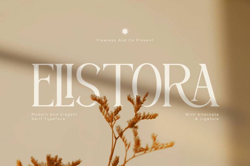 Elistora 衬线字体 英文字体免费下载