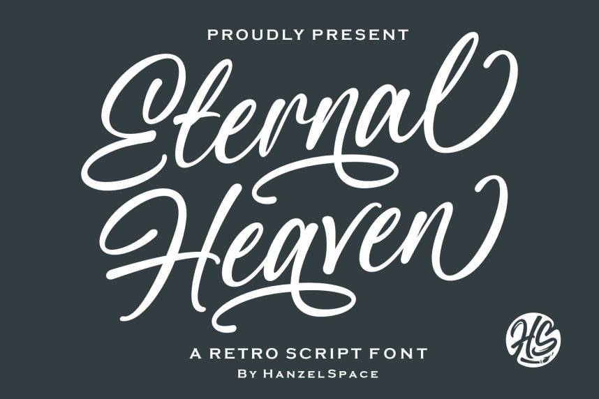 Eternal Heaven – Retro Script 花体英文 英文字体免费下载