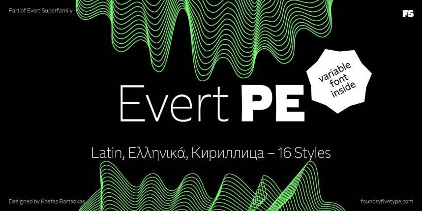 index Evert PE Font Family 现代无衬线 英文字体免费下载