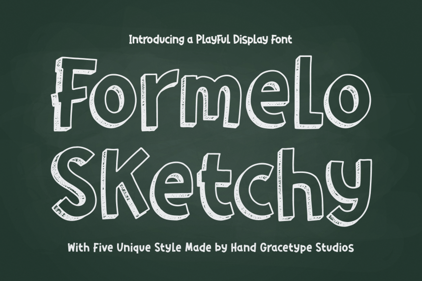 Formelo Sketchy | Playful Display 英文手写 英文字体免费下载