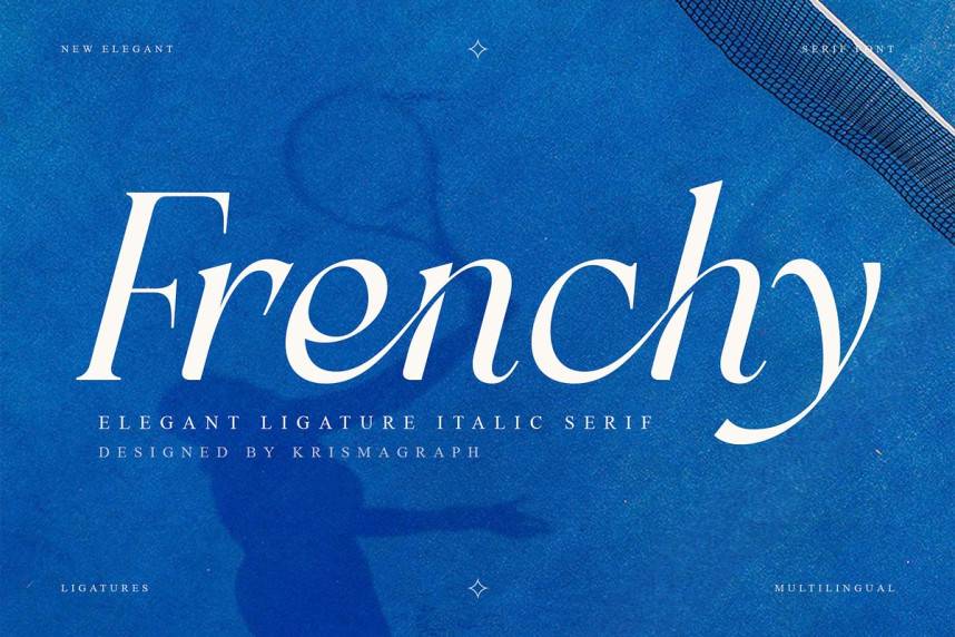Frenchy Italic 衬线字体 英文字体免费下载