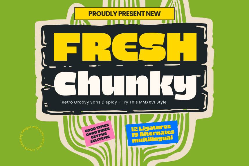 index Fresh Chunky 现代无衬线 英文字体免费下载