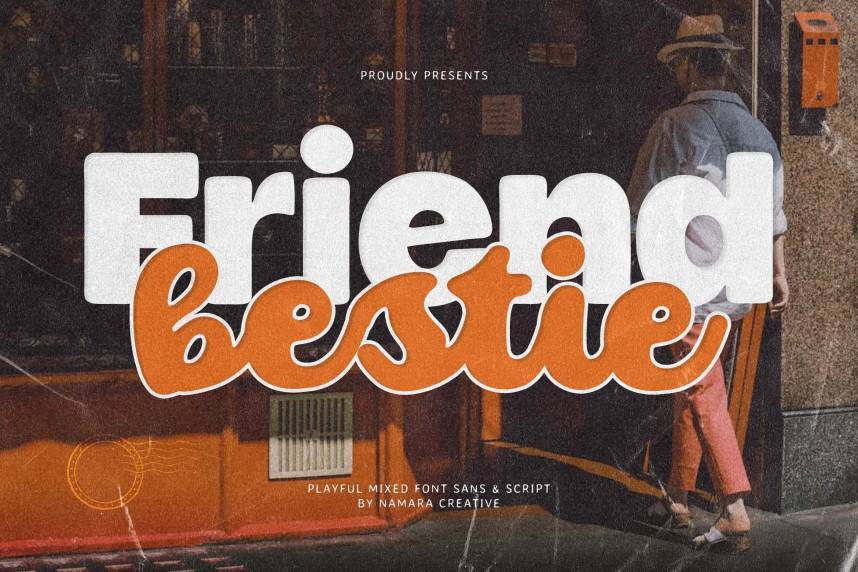 index Friend Bestie – Playful Mixed 现代无衬线 英文字体免费下载