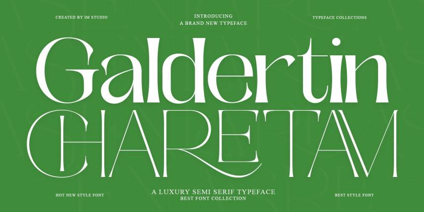 index Galdertine Charetam Semi Serif 衬线字体 英文字体免费下载