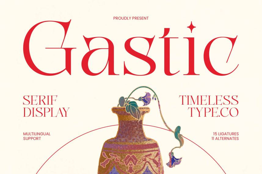 index Gastic – Modern Editorial Serif 衬线字体 英文字体免费下载