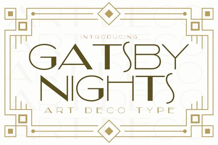 Gatsby Nights 展示字体 英文字体免费下载