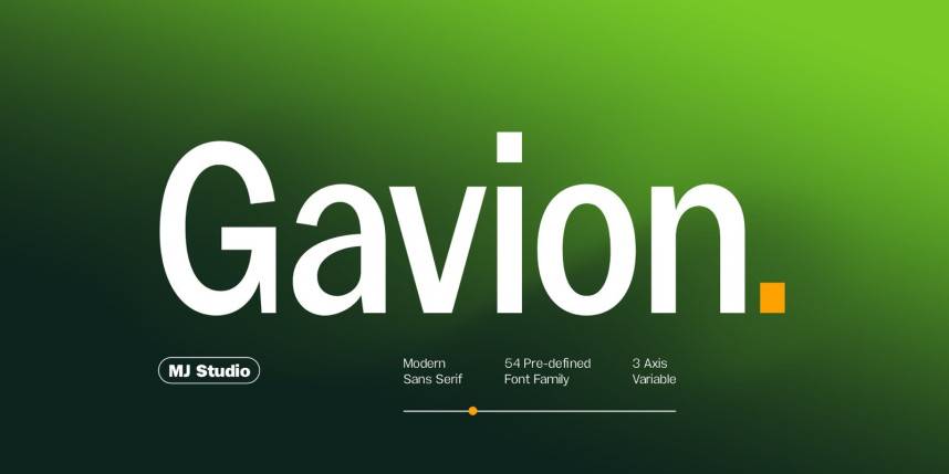 index Gavion Font Family 现代无衬线 英文字体免费下载