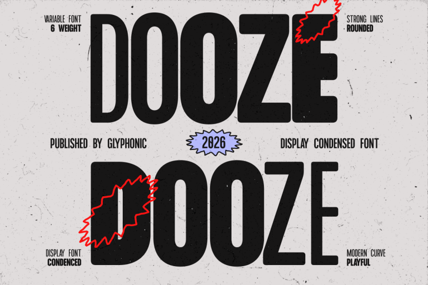 GC Dooze – Display Condensed Sans 现代无衬线 英文字体免费下载
