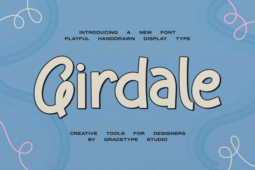 Girdale | Playful Hand Drawn 英文手写 英文字体免费下载