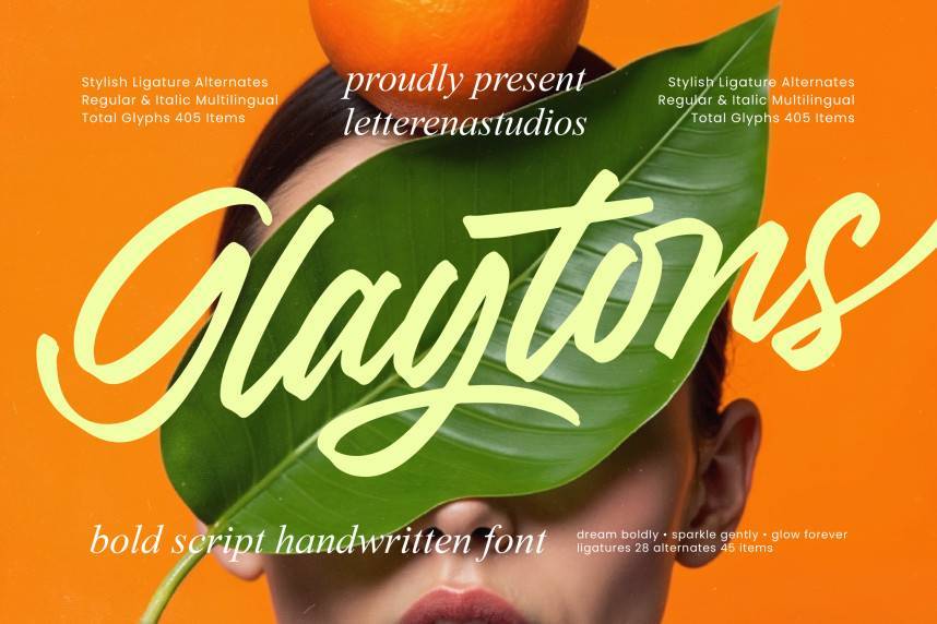 Glaytons – Bold Script Handwritten 花体英文 英文字体免费下载