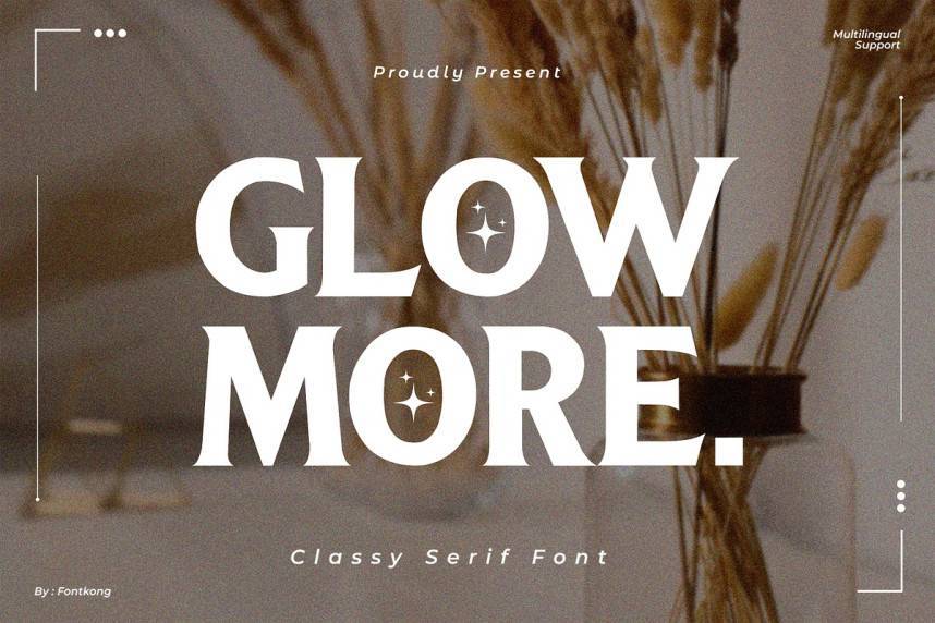 index Glowmore 衬线字体 英文字体免费下载